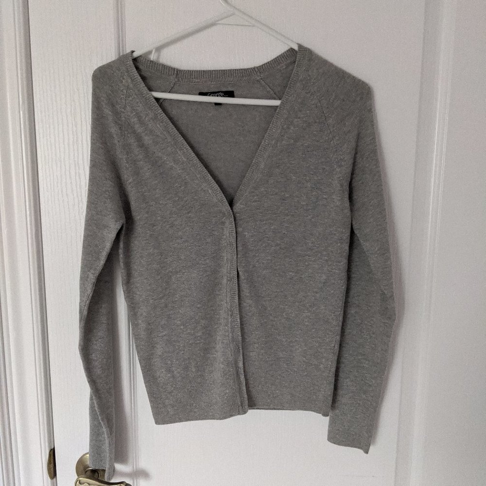 Grey Button-up Cardigan
